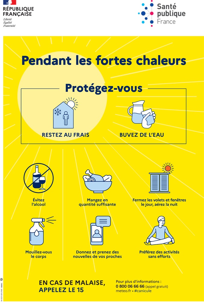 Les bons réflexes en cas de fortes chaleurs